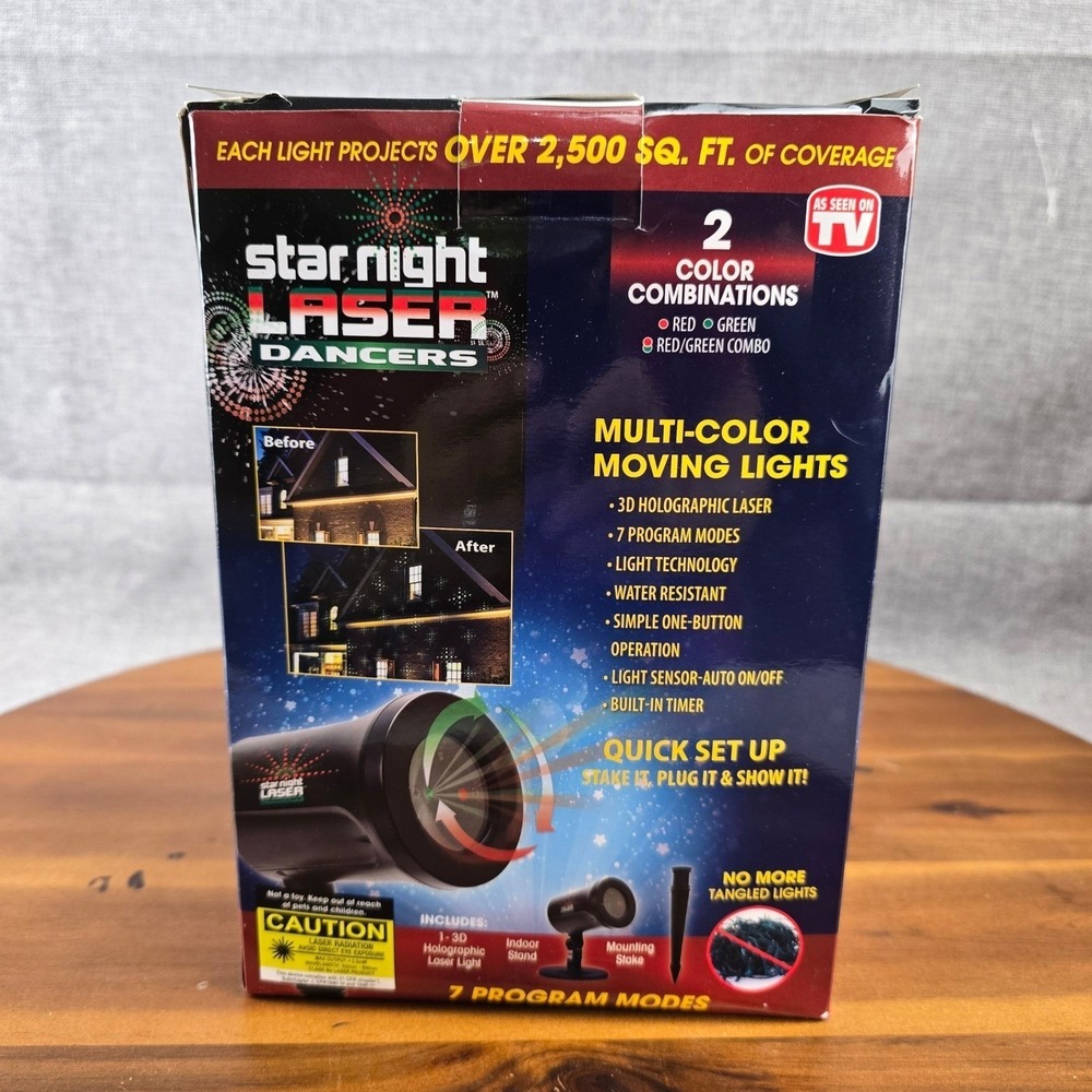 Star‎ Night Laser Dancers Light Projector Red Only Holiday Xmas Decor